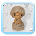 CHIBI Caveman Homme des Cavernes Amigurumi Crochet FROGandTOAD Créations SMALL LINK 
